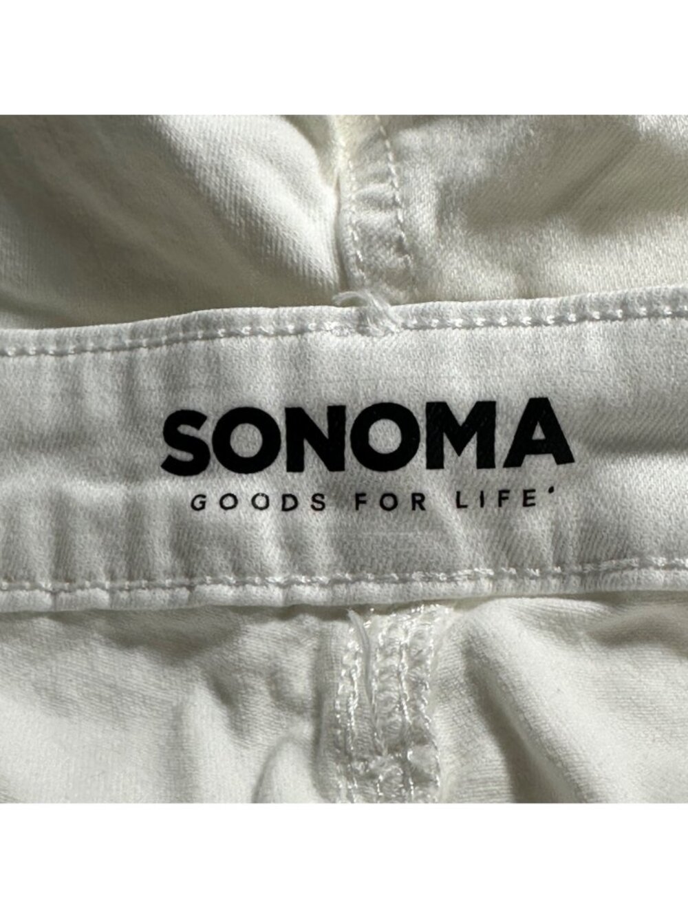 NWT Sonoma Womens Bermuda Denim Shorts Size 12 Jorts Cotton Coastal Vacation - Picture 4 of 10
